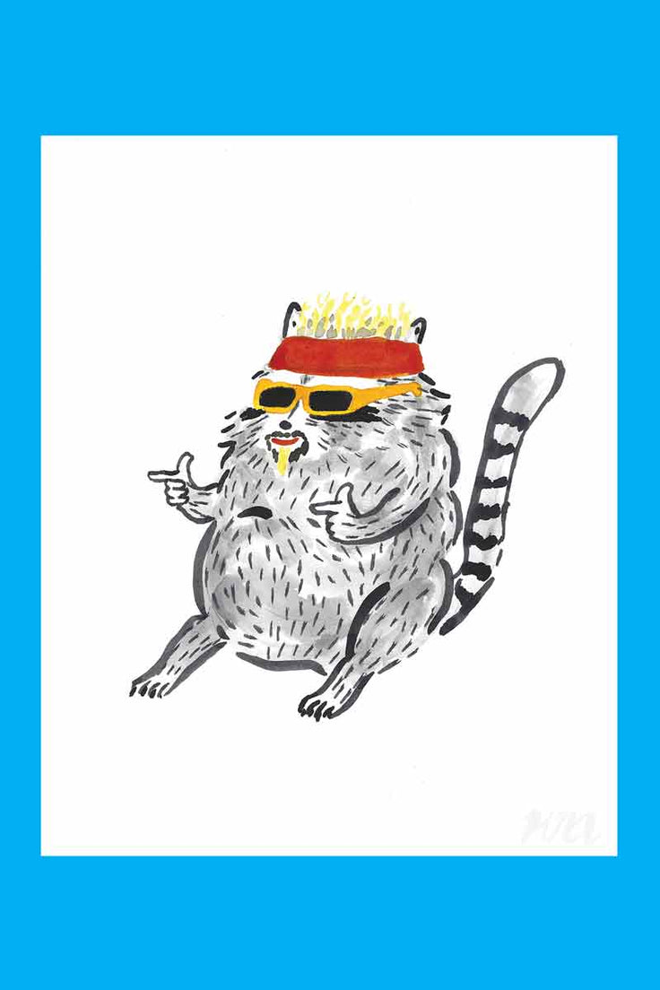 Flavortown Raccoon - Art Print - 8x10 - Kristina Micotti