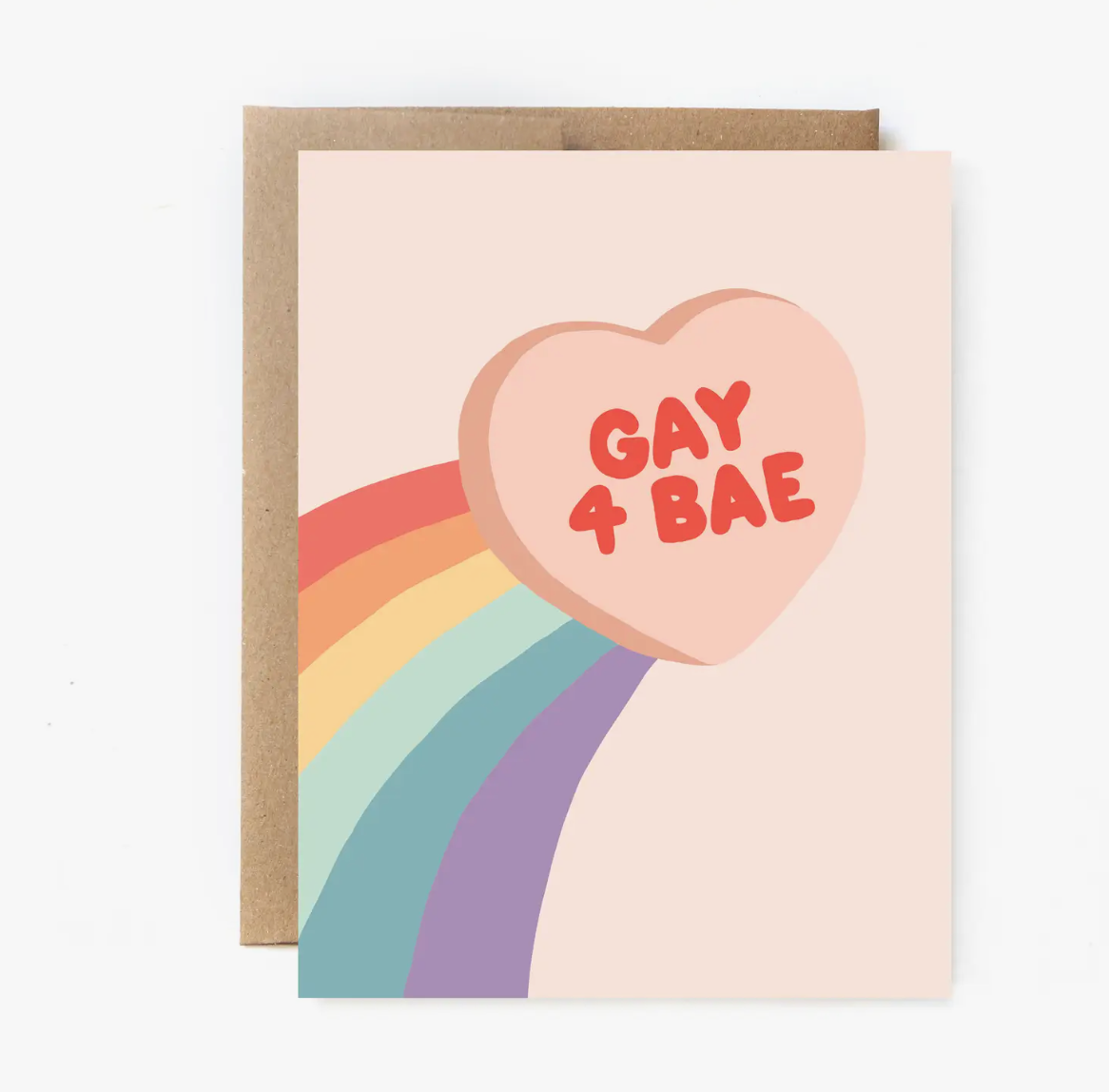 Gay 4 Bae Greeting Card- Unblushing