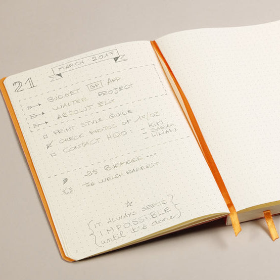 Rhodia Dot Grid Notebook -7.5" x 9.8"