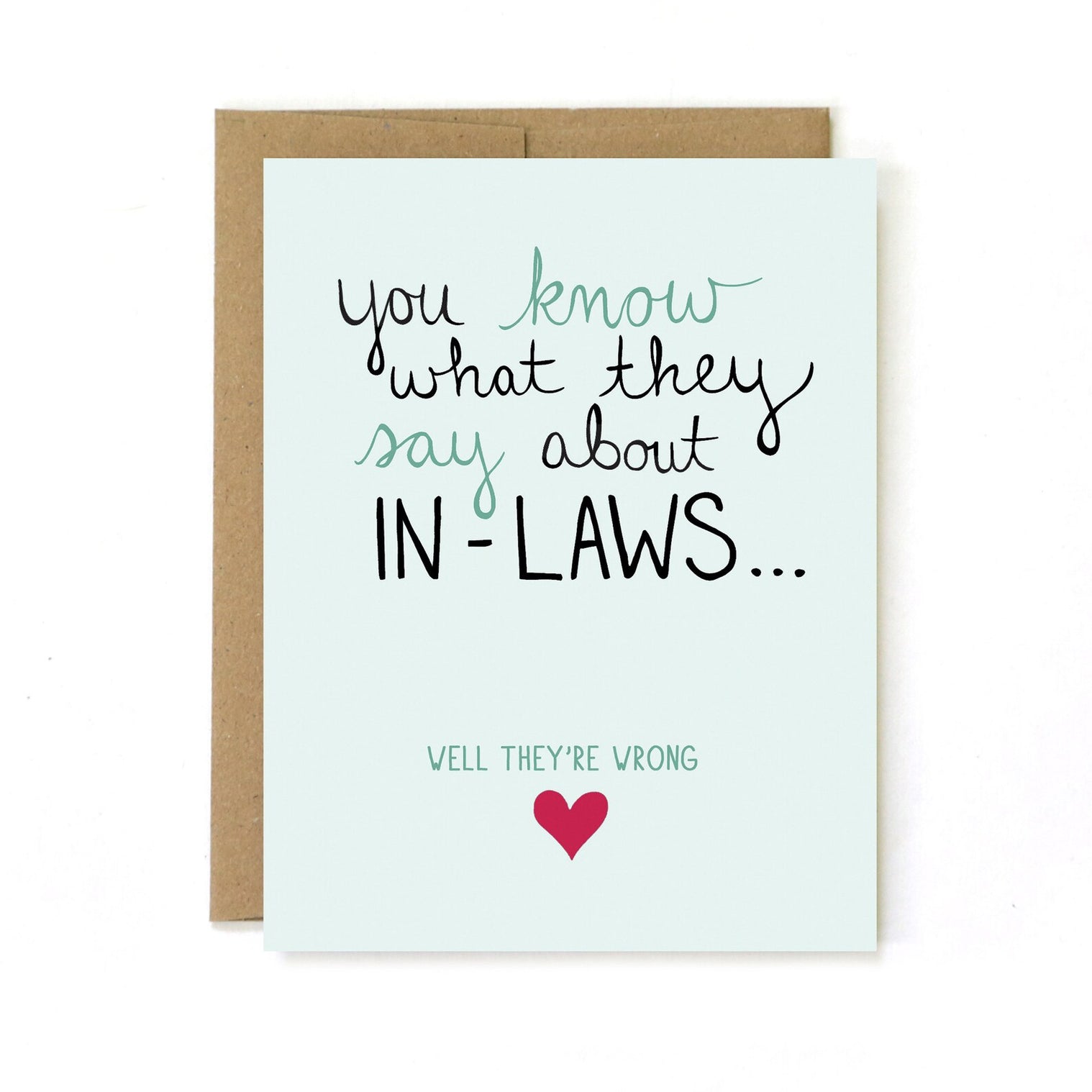 In-law Mother's Day Card - Unblushing