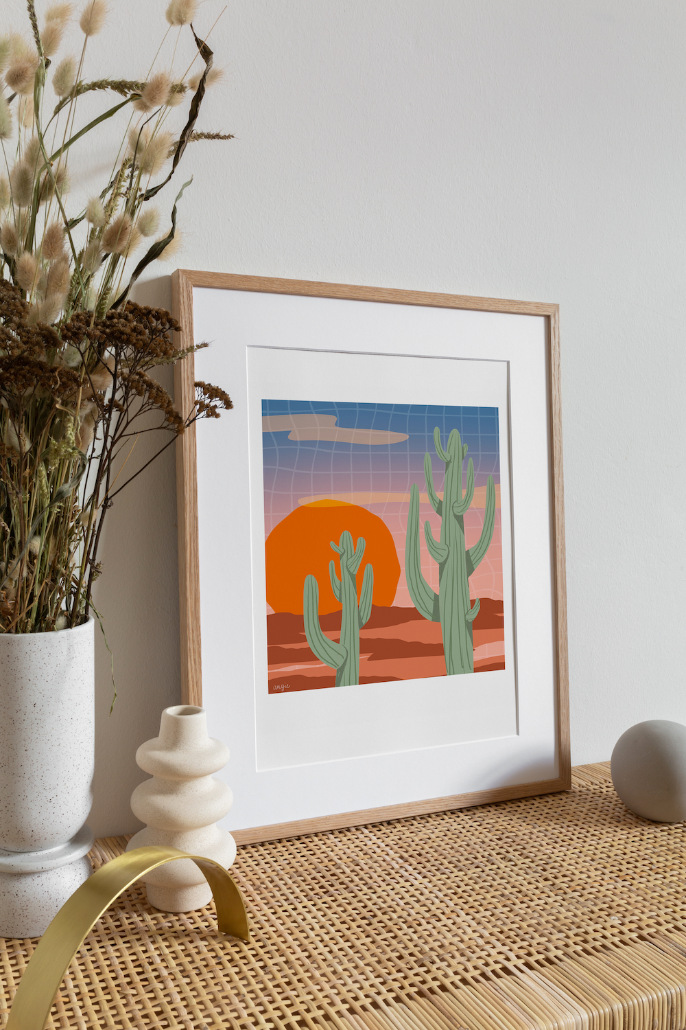 Psychedelic Desert print - bobo design studio