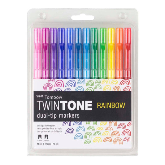 TwinTone 12 Marker Set - Tombow - Rainbow