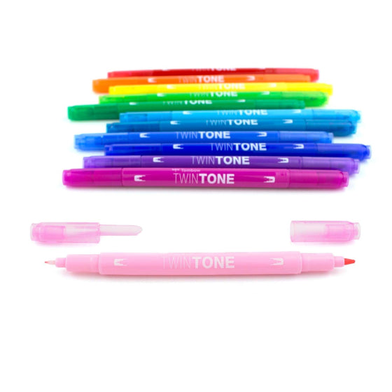 TwinTone 12 Marker Set - Tombow - Rainbow