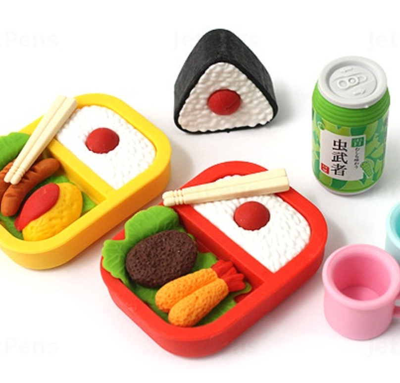 Sushi Picnic Eraser Set- iwako