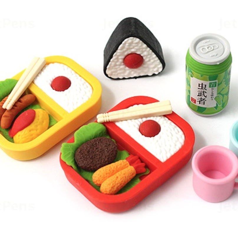 Sushi Picnic Eraser Set- iwako