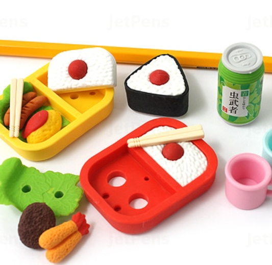 Sushi Picnic Eraser Set- iwako